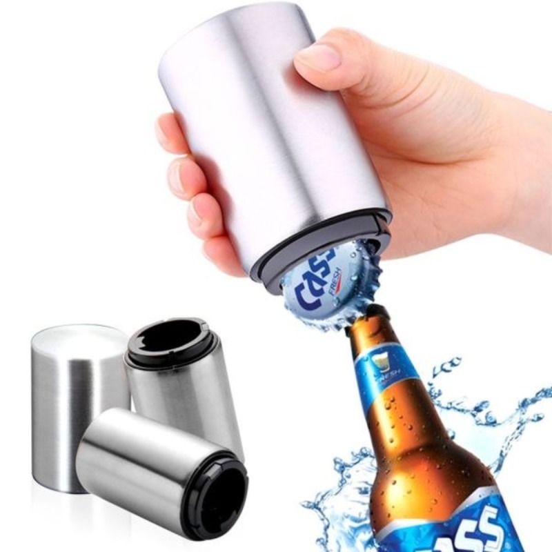 Wine Beer Glass - Apribottiglie automatico per birra in acciaio