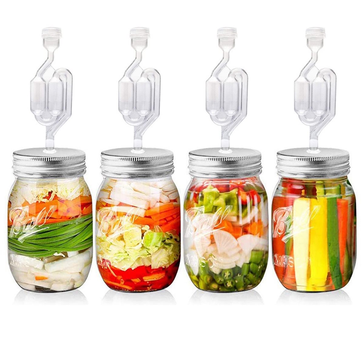 Wine Beer Cider - Set di 4 Coperchi per Fermentazione
