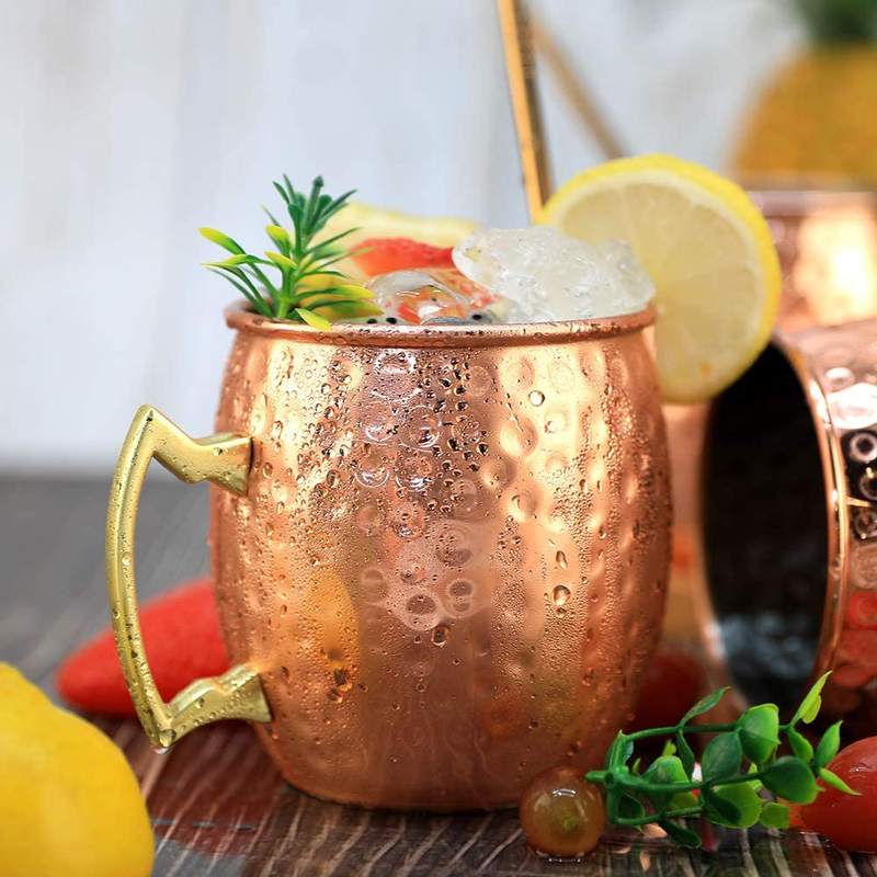 Wine Beer Coffee - Tazza Mule in Acciaio Inossidabile con