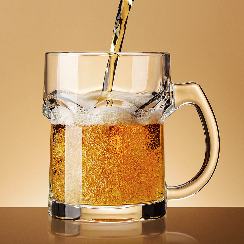 Wine Beer Glass - Boccale da birra domestico con manico,