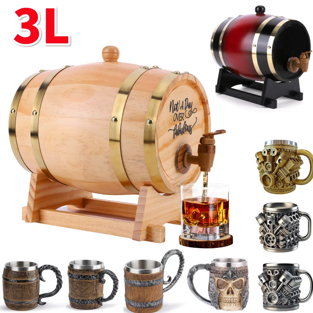 Barile di whisky in legno da 3 - Wine With Beer Cocktail recensione e prezzo