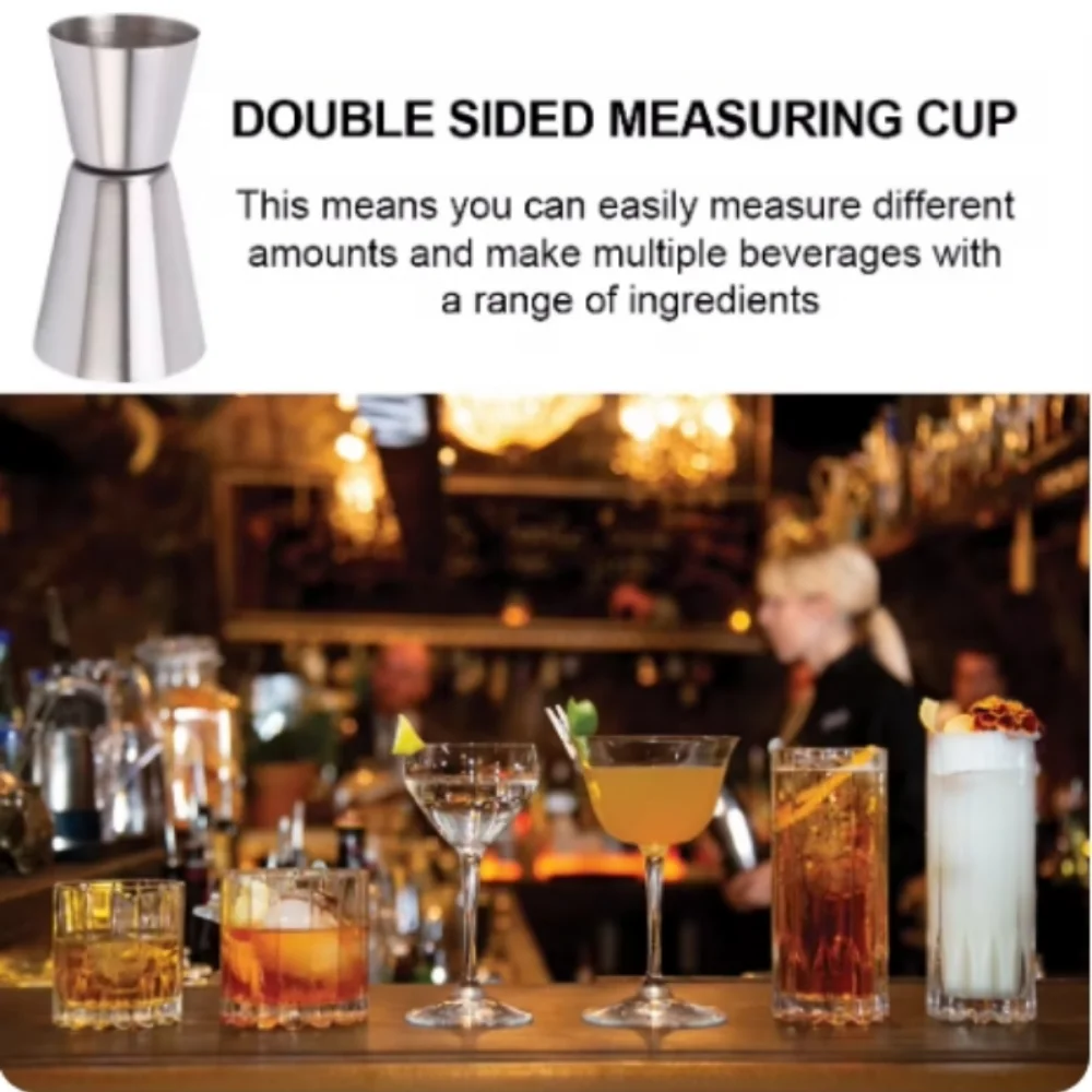2PCS 30/60ml Cocktail Vino Sha - Spirit Measure Jigger recensione e prezzo