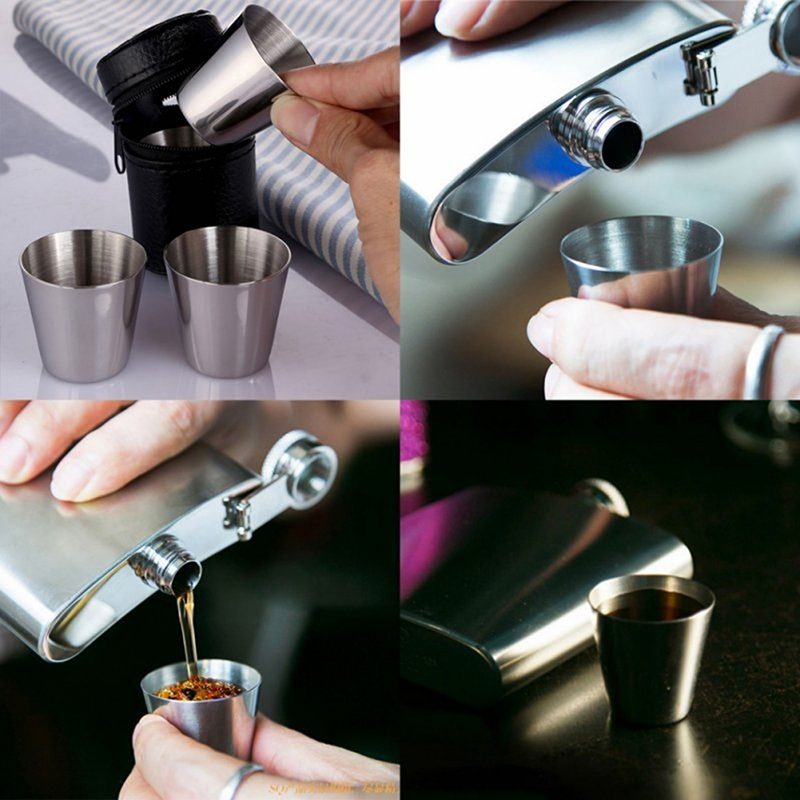 4/6 pezzi tazze in acciaio ino - Wine Beer Coffee recensione e prezzo